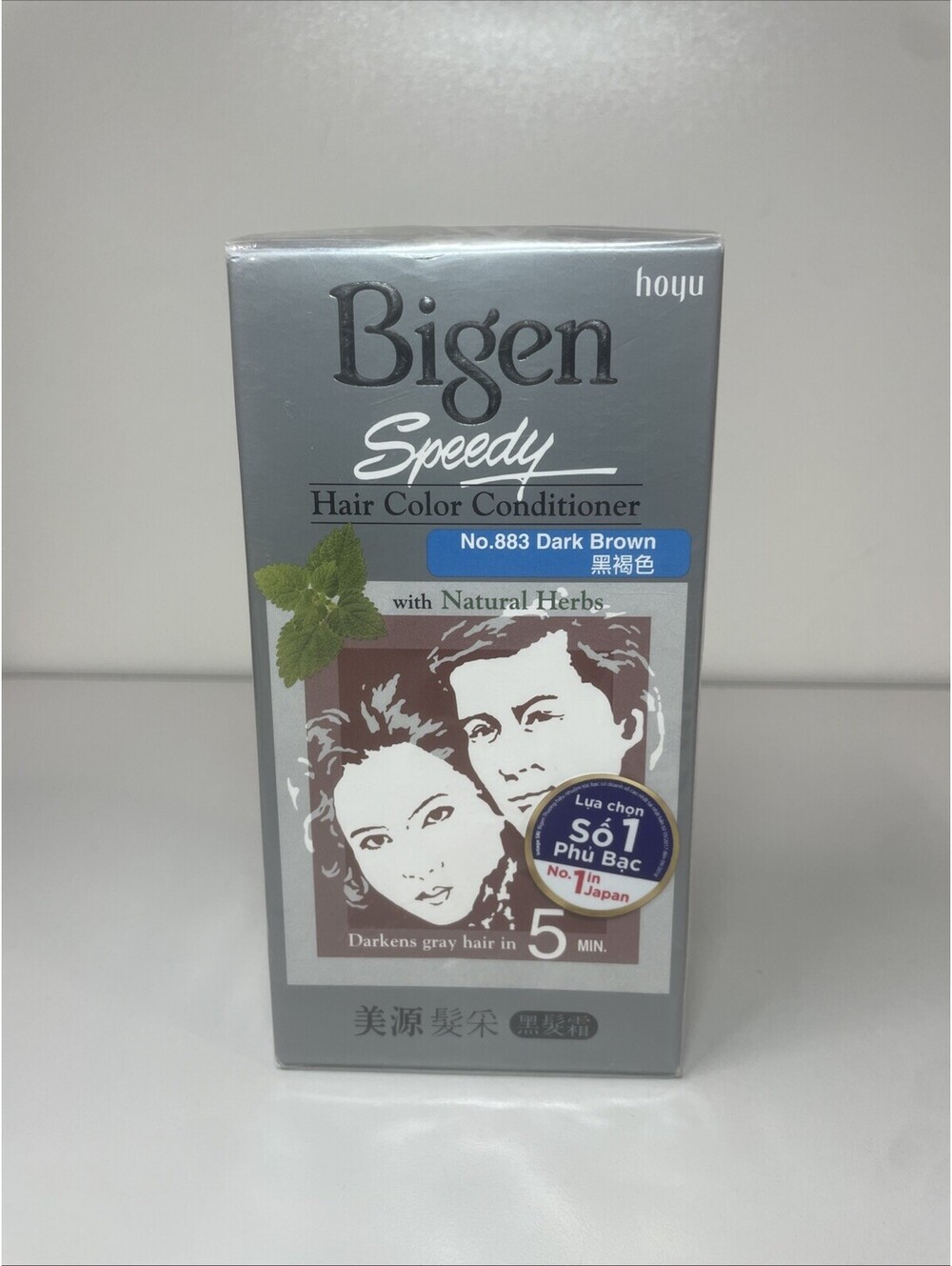 BIGEN美源髮采 Japan #1Hair Color Conditioner With Natural Herbs 883 Dark Brown